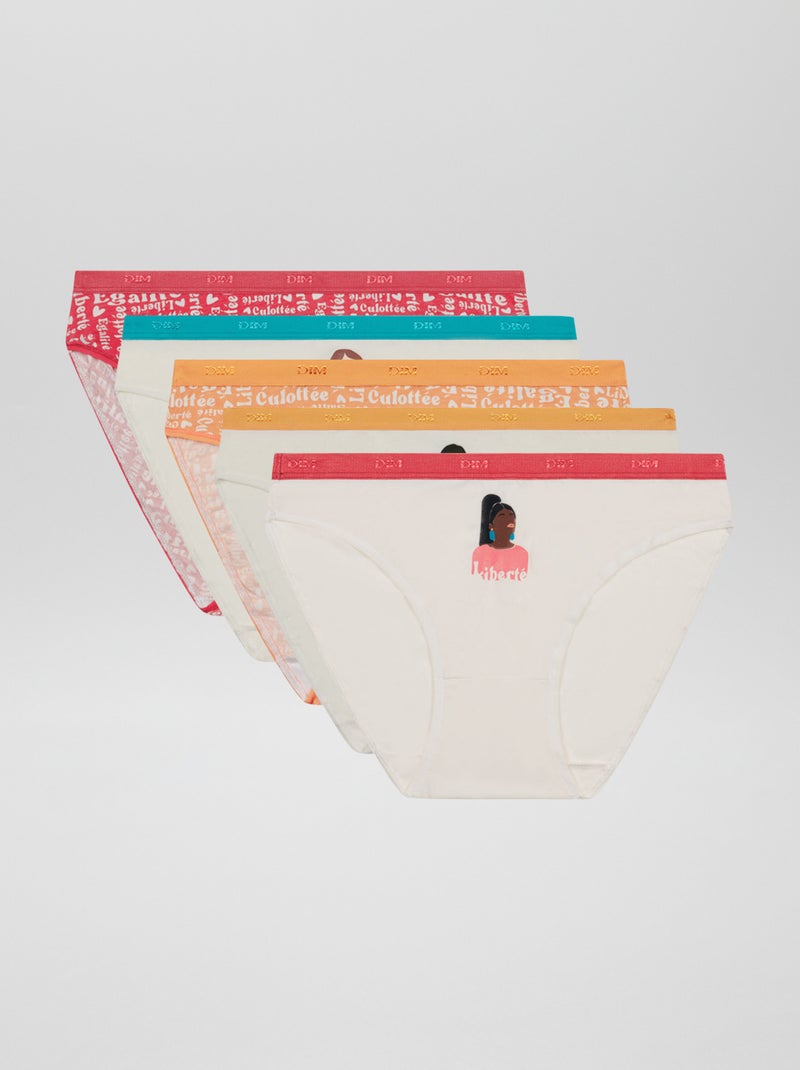 Pack de 5 braguitas 'Dim' NARANJA - Kiabi
