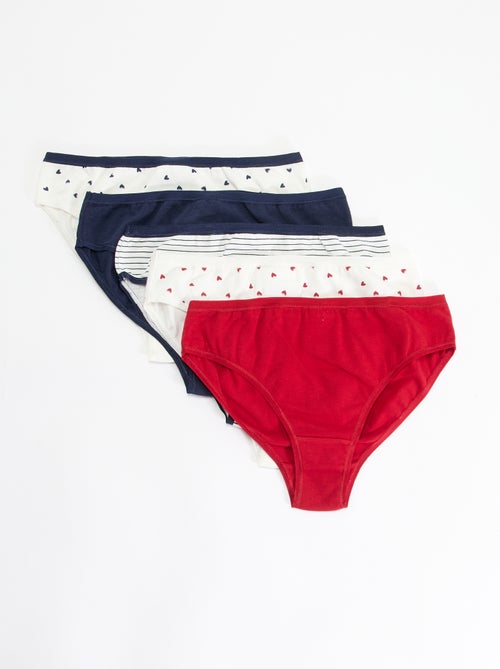 Pack de 5 braguitas estampadas - Kiabi Pack de 5 braguitas estampadas - Kiabi