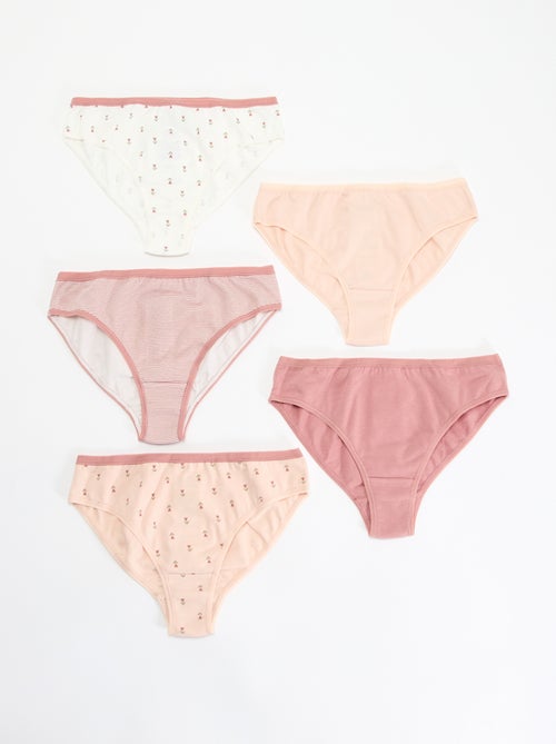 Pack de 5 braguitas estampadas - Kiabi Pack de 5 braguitas estampadas - Kiabi