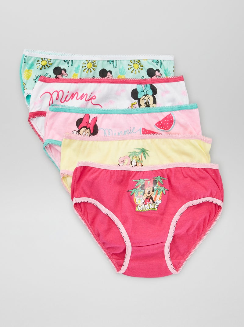 Pack de 5 braguitas 'Minnie' multicolor - Kiabi