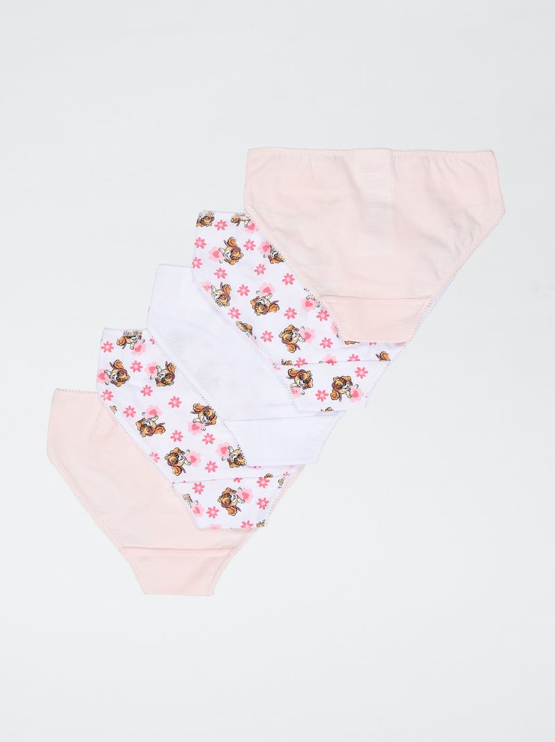 pack de 5 braguitas 'Patrulla Canina' Rosa - Kiabi