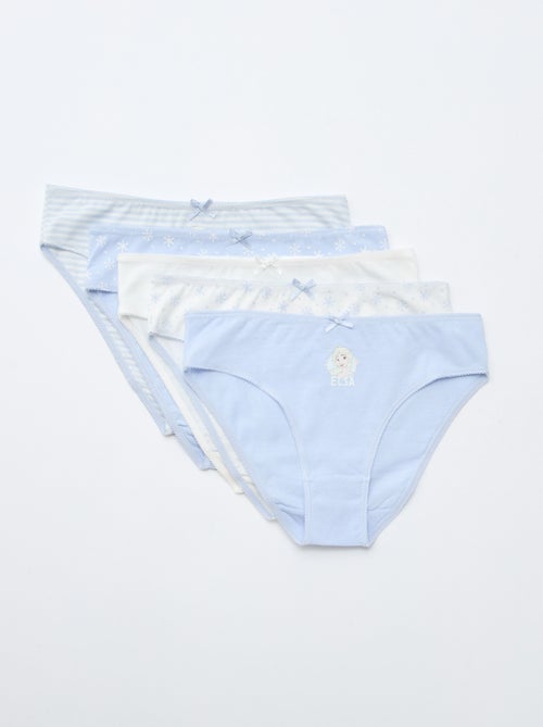 Pack de 5 braguitas 'Reina de las Nieves' - Kiabi