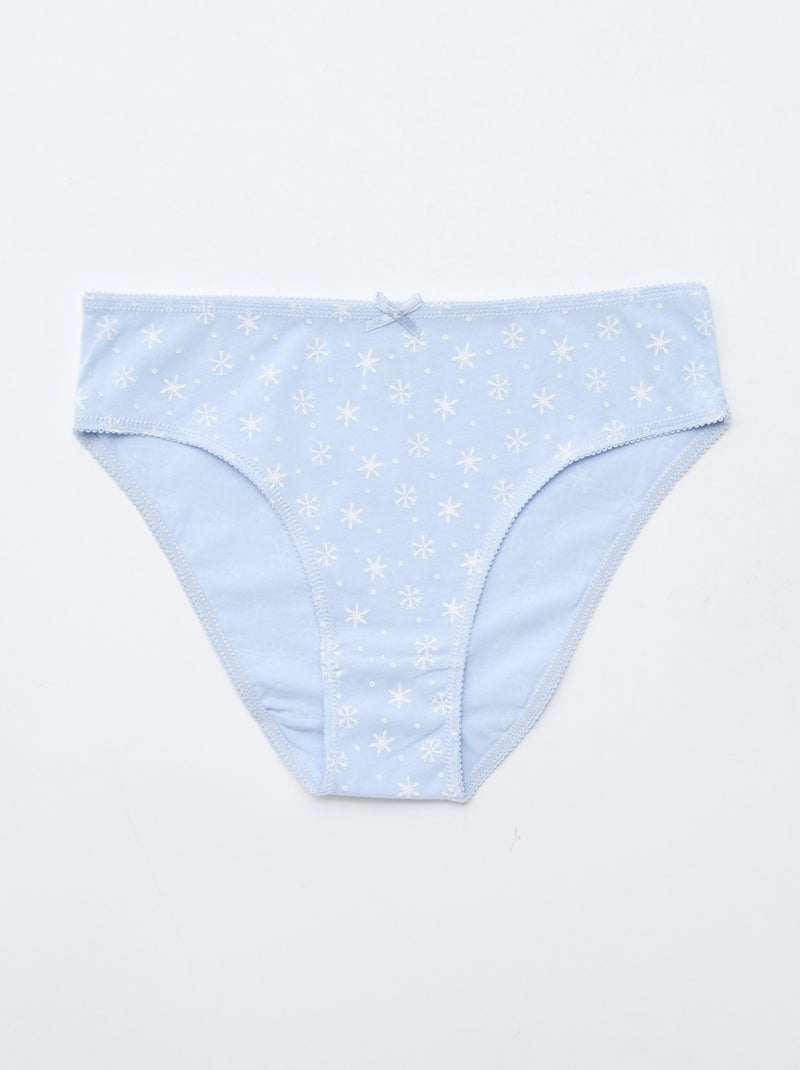 Pack de 5 braguitas 'Reina de las Nieves' Azul - Kiabi