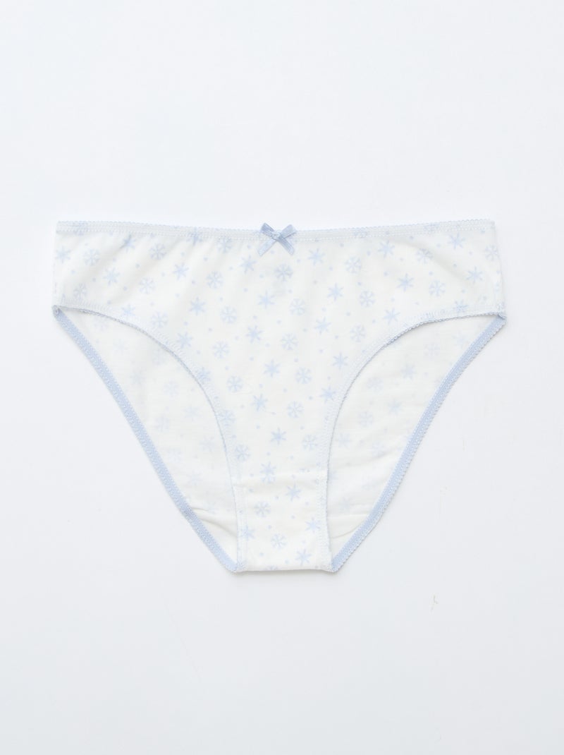 Pack de 5 braguitas 'Reina de las Nieves' Azul - Kiabi