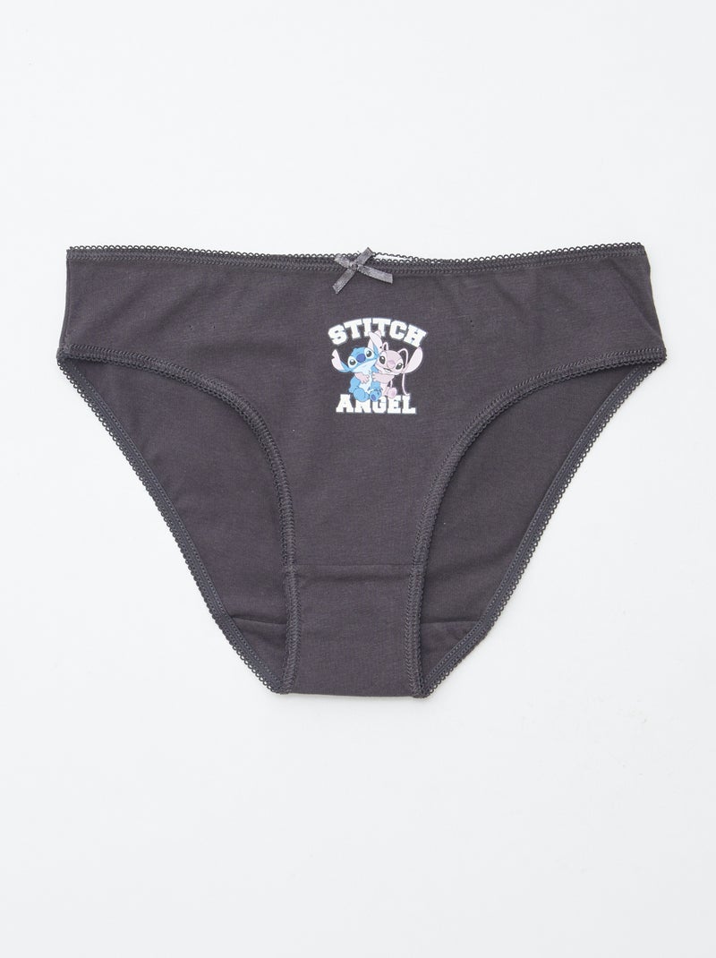 Pack de 5 braguitas 'Stitch' Azul - Kiabi