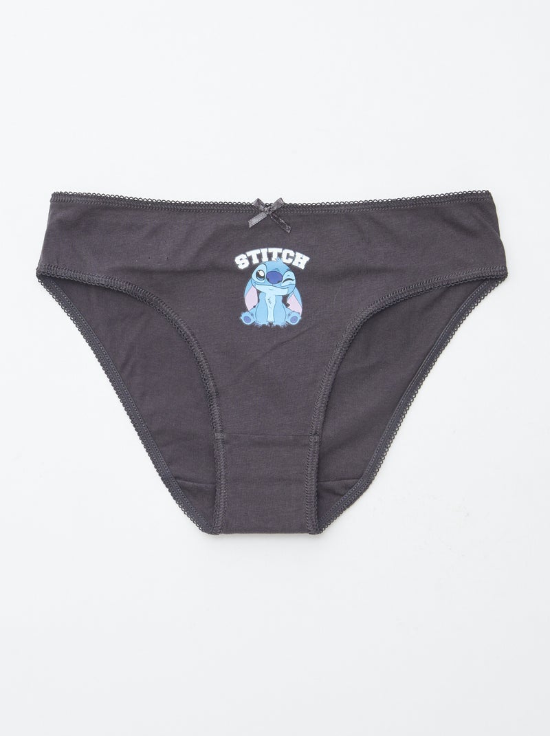Pack de 5 braguitas 'Stitch' Azul - Kiabi