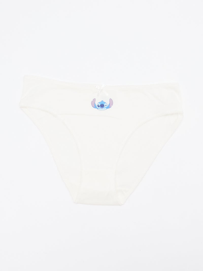 Pack de 5 braguitas 'Stitch' Azul - Kiabi