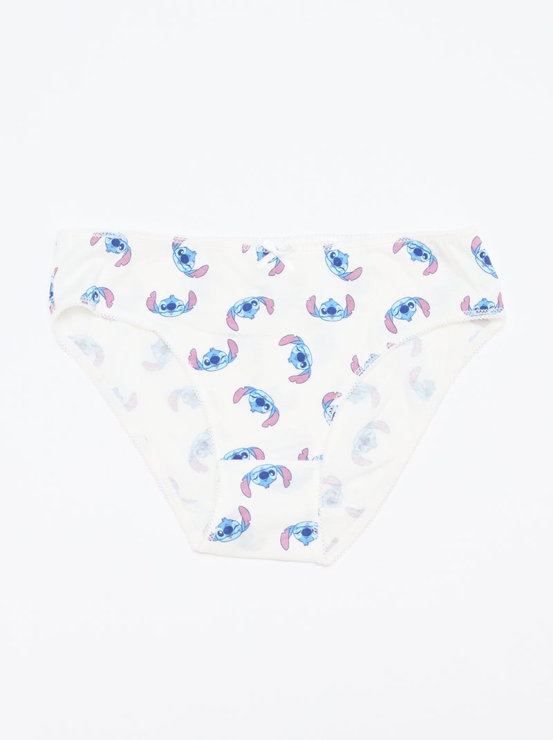 Pack de 5 braguitas 'Stitch' Azul - Kiabi