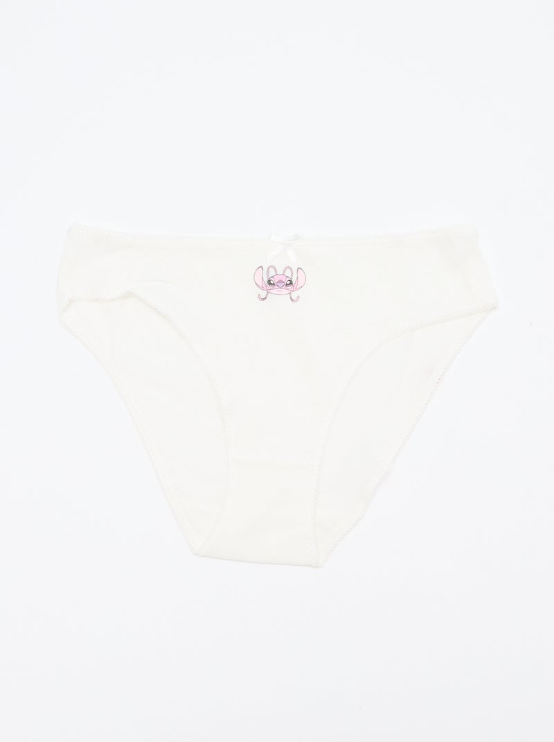 Pack de 5 braguitas 'Stitch' Purpura - Kiabi
