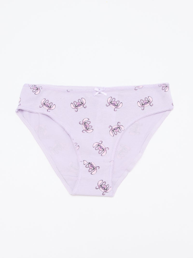 Pack de 5 braguitas 'Stitch' Purpura - Kiabi