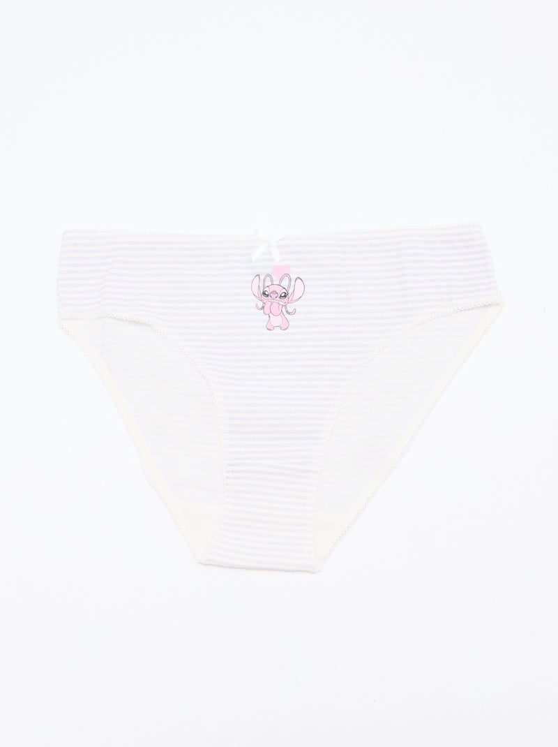 Pack de 5 braguitas 'Stitch' Purpura - Kiabi