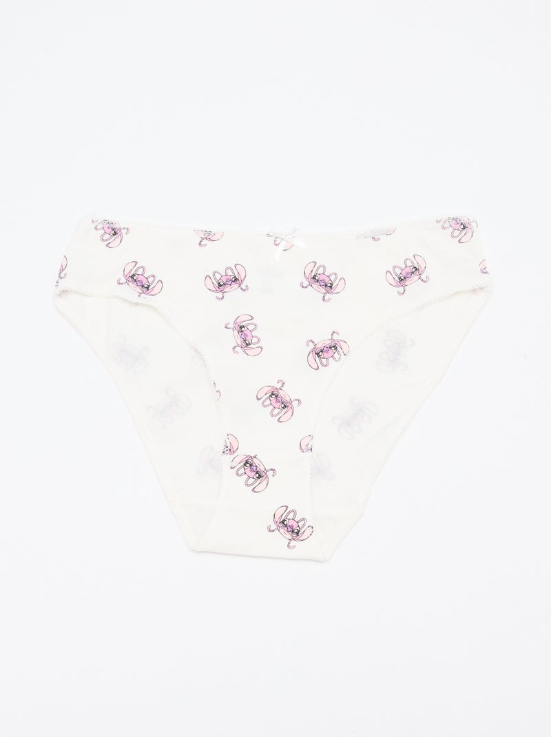 Pack de 5 braguitas 'Stitch' Purpura - Kiabi
