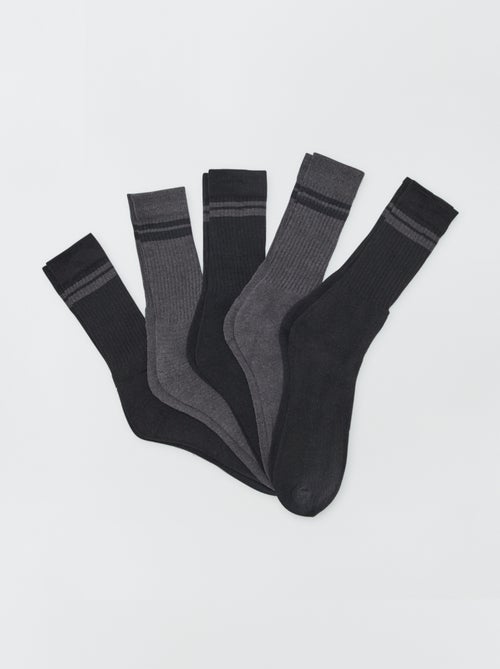 Pack de 5 calcetines altos - Kiabi