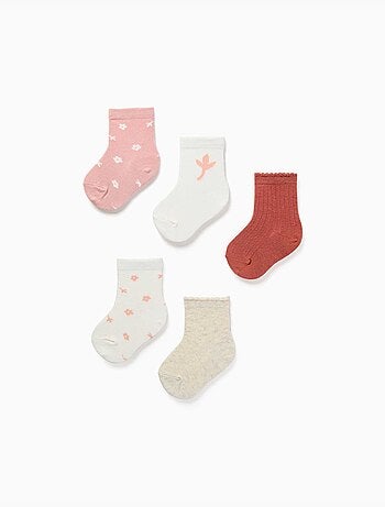 Pack de 5 calcetines con estampados florales