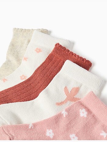 Pack de 5 calcetines con estampados florales
