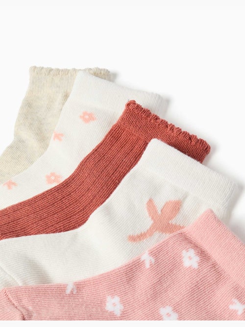 Pack de 5 calcetines con estampados florales - Kiabi