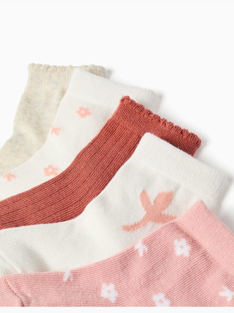Pack de 5 calcetines con estampados florales Multicolor - Kiabi