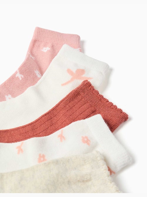 Pack de 5 calcetines con estampados florales - Kiabi