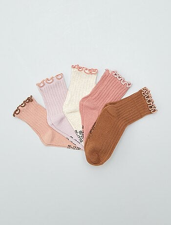 Pack de 5 calcetines de canalé