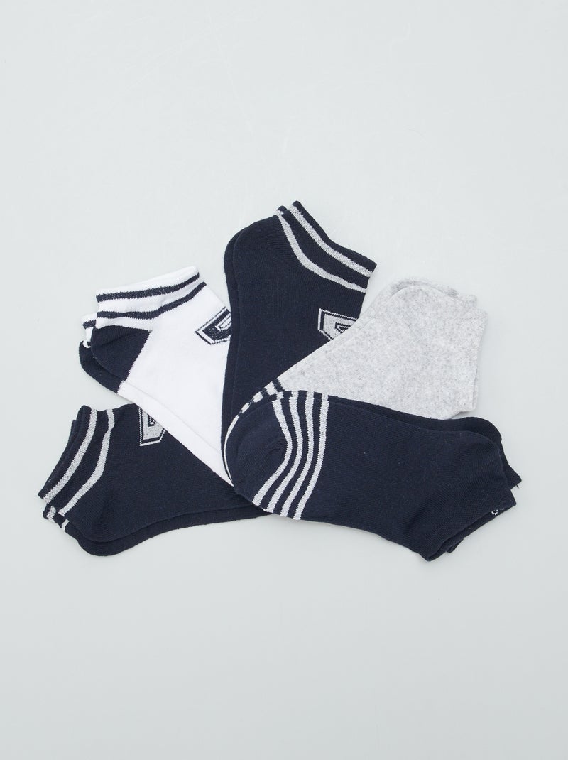 Pack de 5 calcetines deportivos AZUL - Kiabi