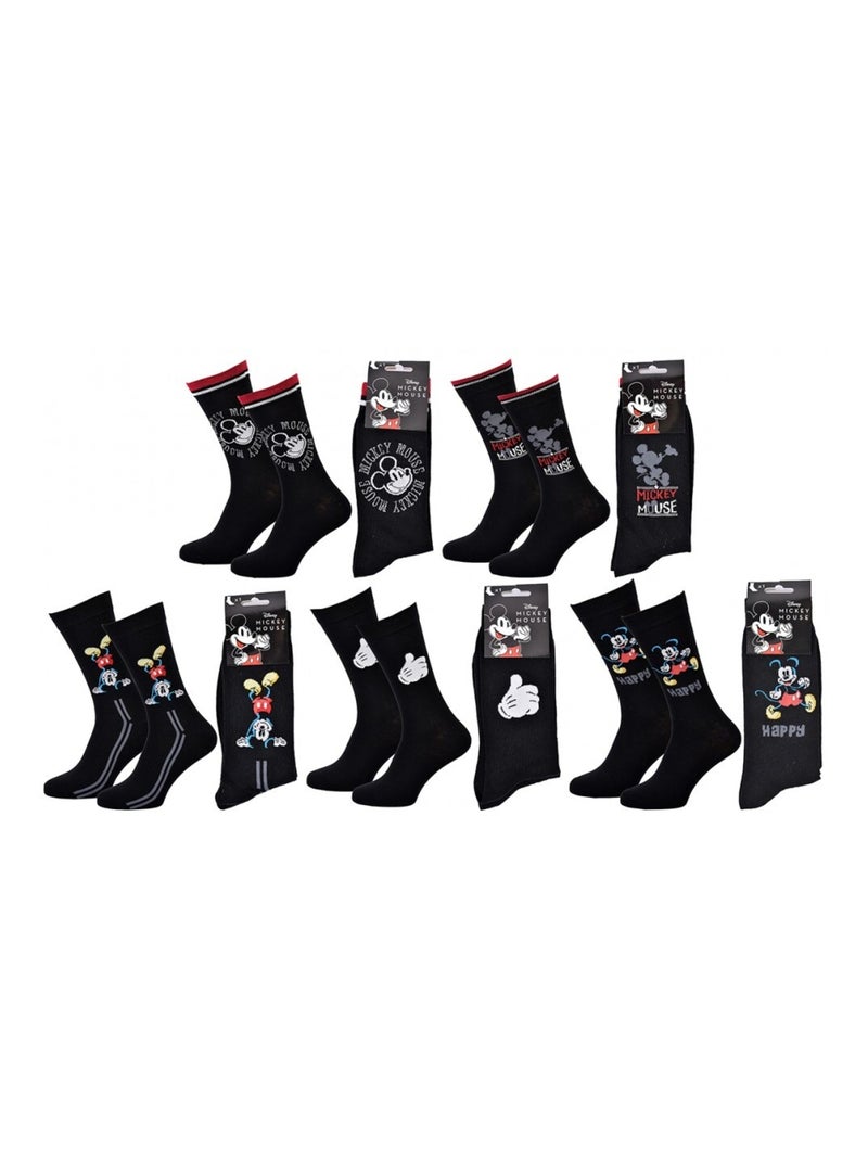 Pack de 5 calcetines hombre DISNEY MICKEY MOUSE Negro - Kiabi