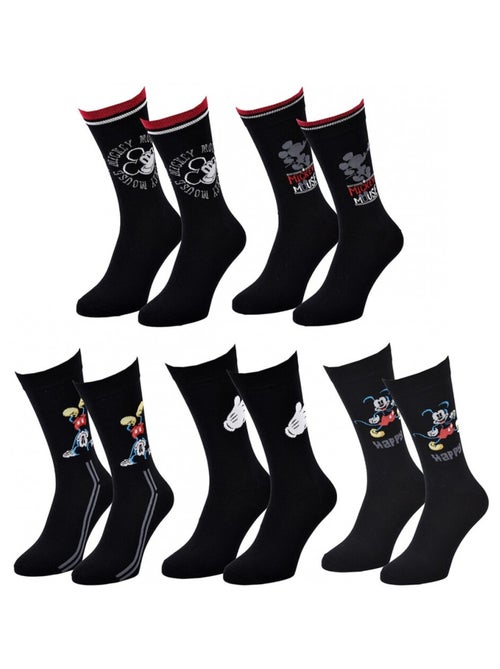 Pack de 5 calcetines hombre DISNEY MICKEY MOUSE - Kiabi Pack de 5 calcetines hombre DISNEY MICKEY MOUSE - Kiabi