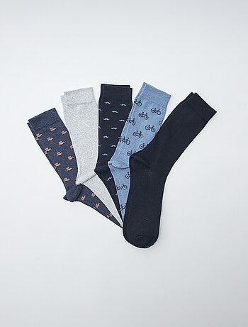 Pack de 5 calcetines largos con motivos