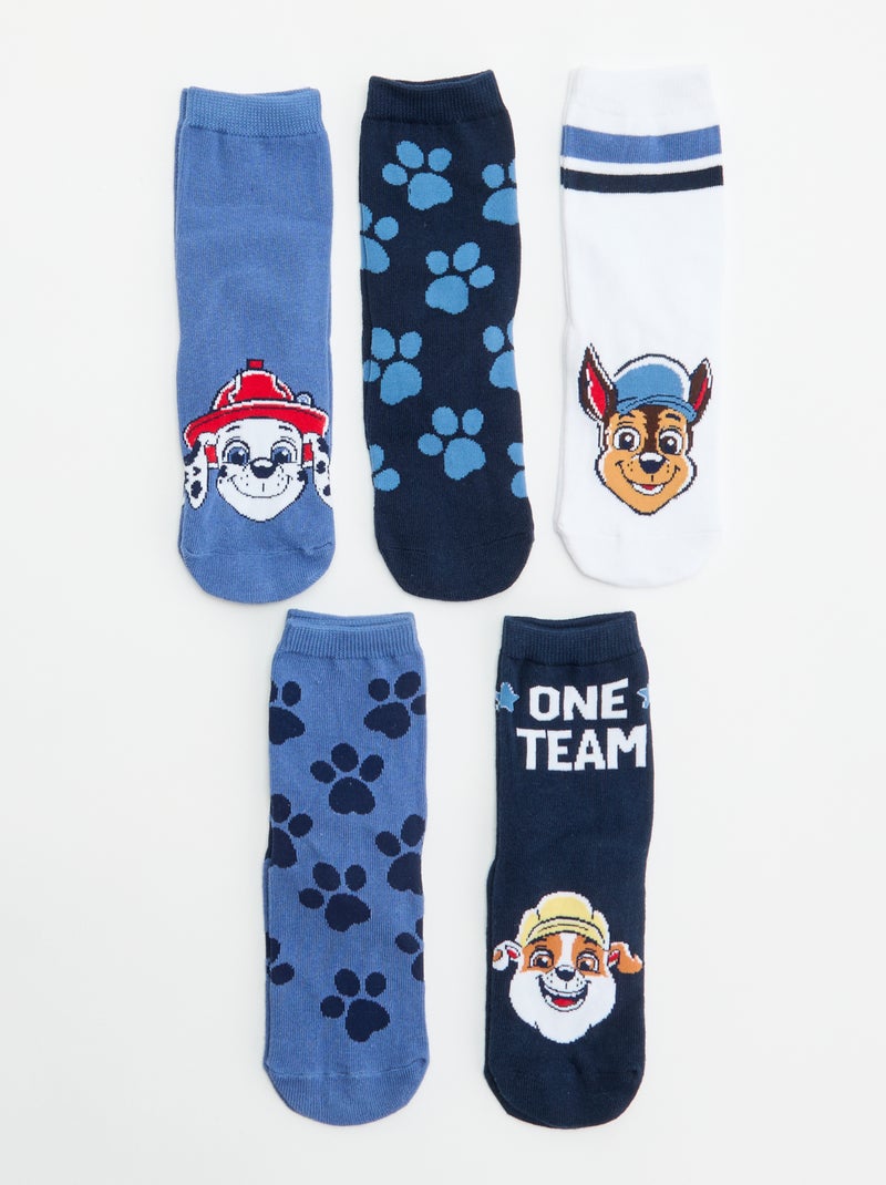 Pack de 5 calcetines 'Patrulla Canina' Azul - Kiabi