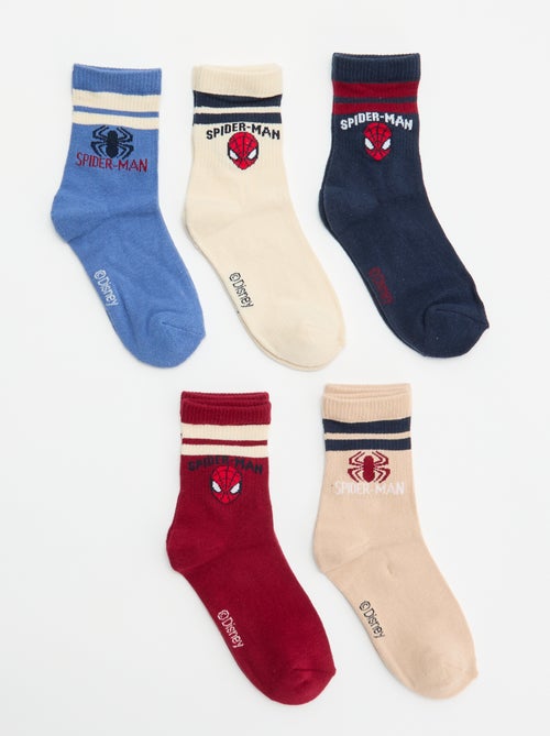 Pack de 5 calcetines 'Spider-Man' 'Marvel' - Kiabi