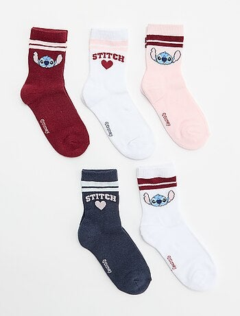 Pack de 5 calcetines 'Stitch' 'Disney'