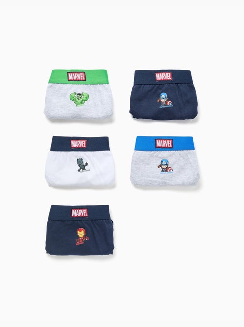 Pack de 5 calzoncillos con estampados Avengers - Kiabi