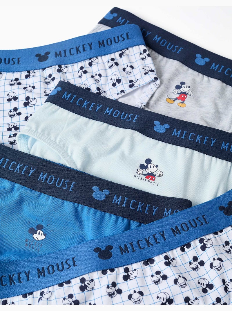 Pack de 5 calzoncillos de algodón con estampados de mickey Blanco Azul Gris - Kiabi