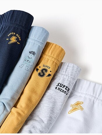 Pack de 5 calzoncillos de algodón con estampados de superhéroes