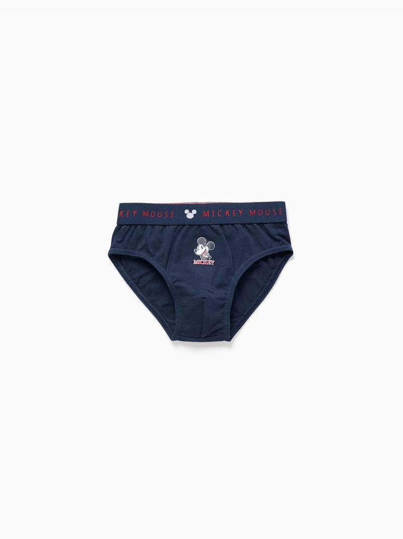 Pack de 5 calzoncillos de algodón con Mickey Azul gris - Kiabi