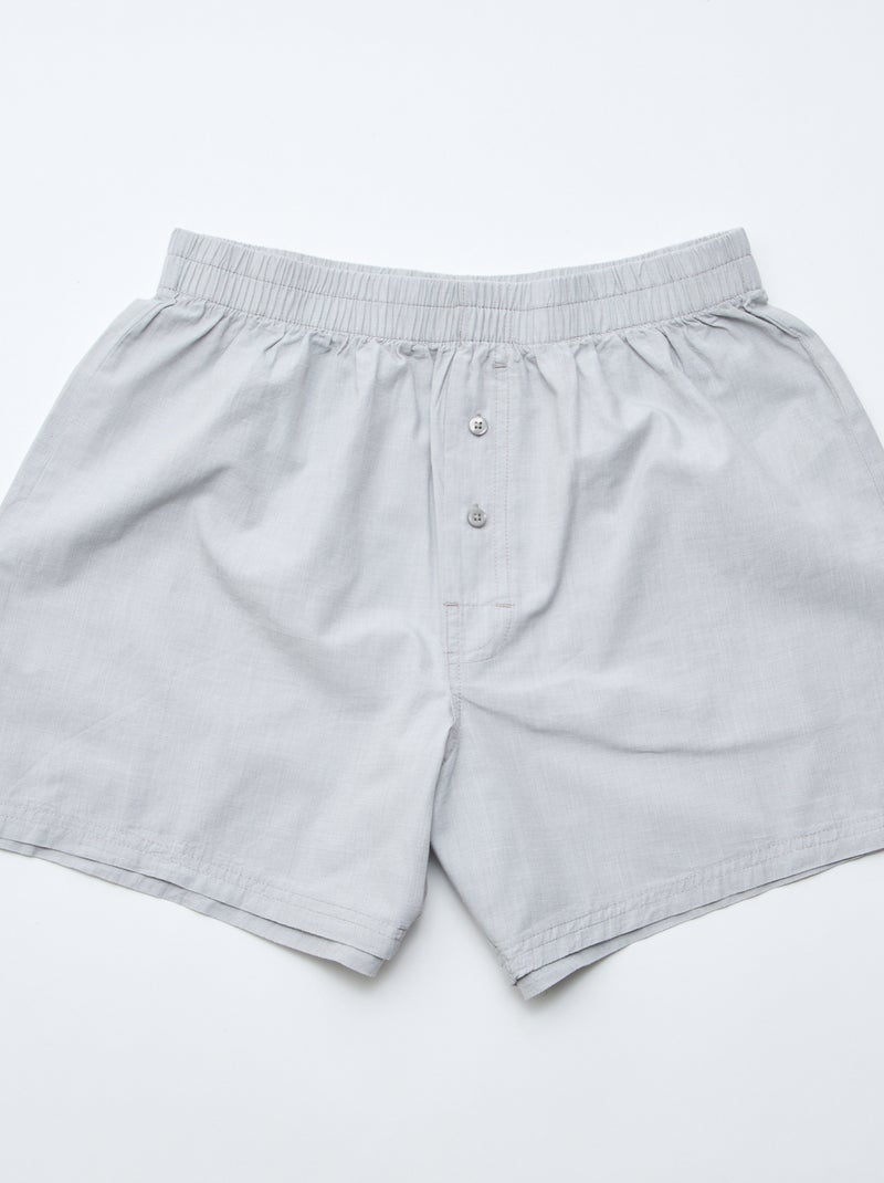 Pack de 5 calzoncillos de algodón Gris - Kiabi