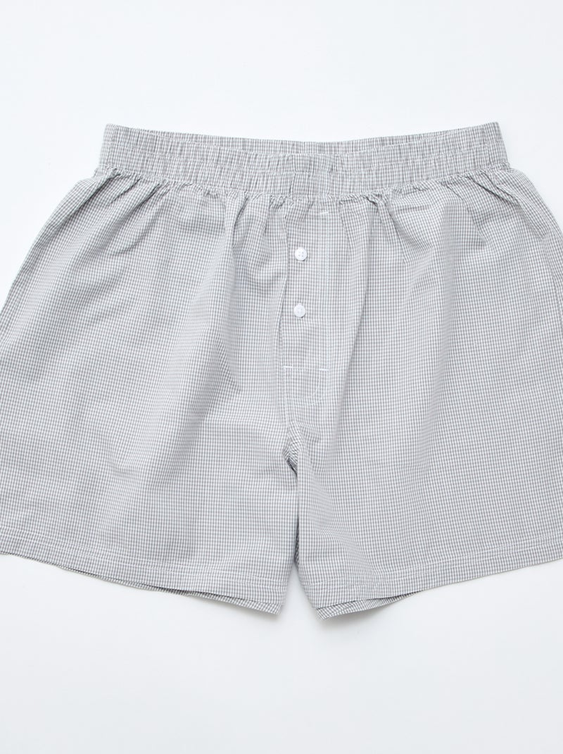 Pack de 5 calzoncillos de algodón Gris - Kiabi