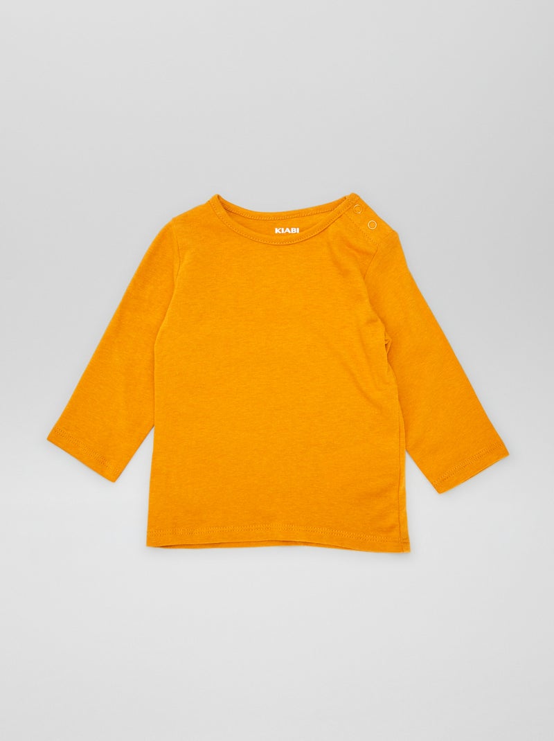 Pack de 5 camisetas lisas BEIGE - Kiabi