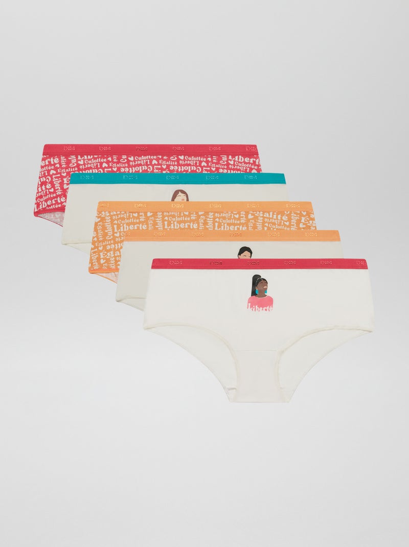 Pack de 5 culottes 'Dim' NARANJA - Kiabi