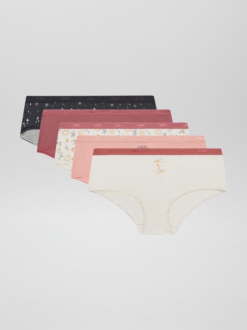 Pack de 5 culottes 'Dim' ROSA - Kiabi