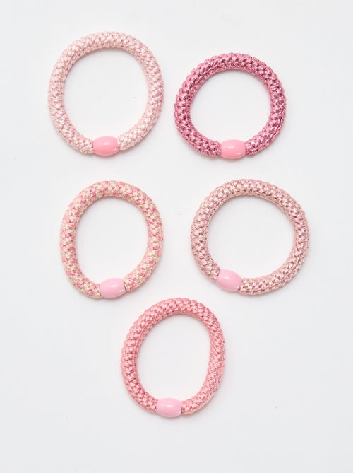 Pack de 5 gomas elásticas de colores - Kiabi