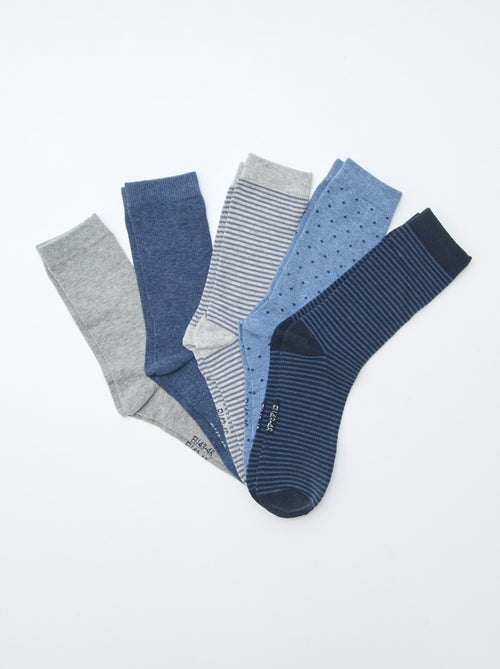 Pack de 5 pares calcetines fantasía - Kiabi