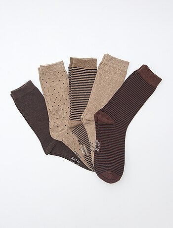 Pack de 5 pares calcetines fantasía