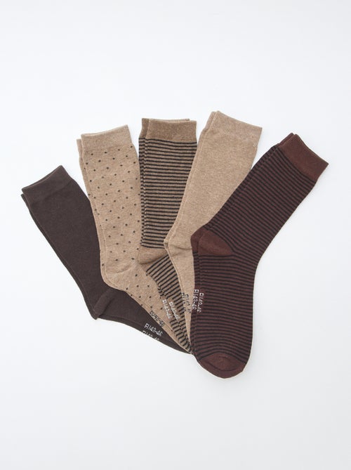 Pack de 5 pares calcetines fantasía - Kiabi