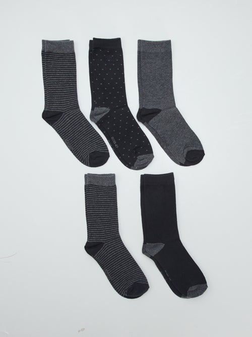Pack de 5 pares calcetines fantasía - Kiabi