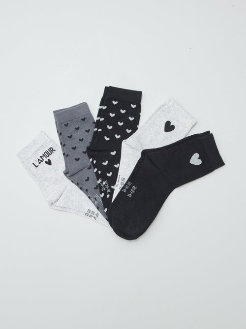 Pack de 5 pares calcetines fantasía - Kiabi