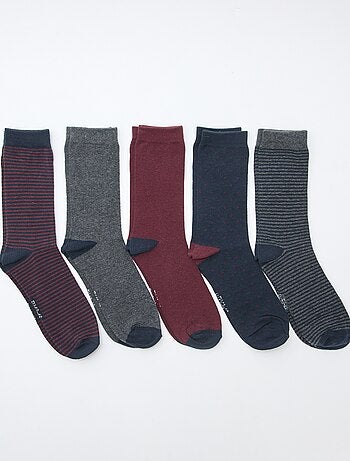Pack de 5 pares calcetines fantasía