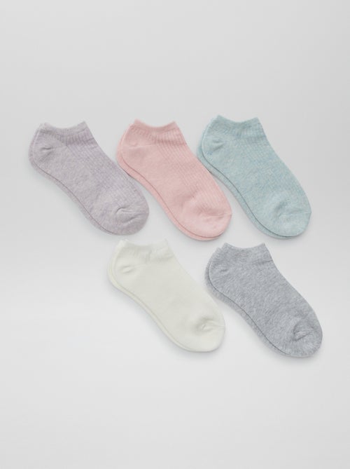 Pack de 5 pares calcetines invisibles - Kiabi
