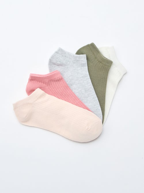 Pack de 5 pares calcetines invisibles - Kiabi