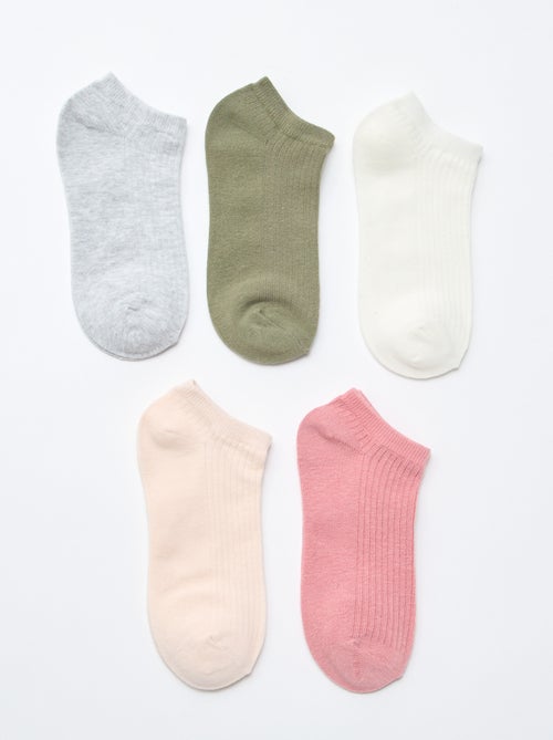 Pack de 5 pares calcetines invisibles - Kiabi