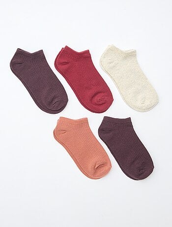 Pack de 5 pares calcetines invisibles